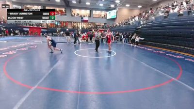 157 lbs Cons. Round 3 - Brady Johnston, Conroe Oak Ridge vs Jacob West, Wylie East