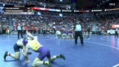 1A-144 lbs Champ. Round 2 - Steve Brandenburg, Lake Mills vs William Sankot, Belle Plaine