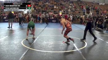 110 lbs Champ. Round 1 - Kyle Laucher NE4, Medina vs Alex Bradford SW-, West Liberty-Salem