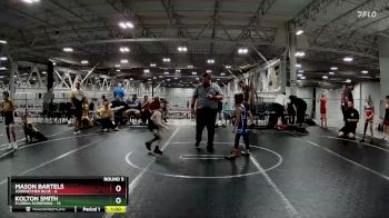 56 lbs Round 5 (8 Team) - Kolton Smith, Florida Scorpions vs Mason Bartels, Journeymen Blue