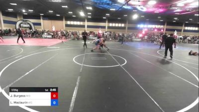 172 kg Quarterfinal - Jaxon Burgess, Red Wave WC vs Logan Maclaurin, Atc