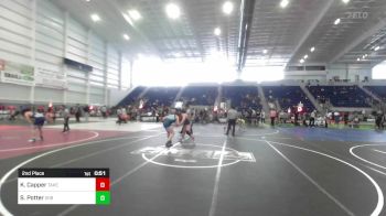 155 lbs 2nd Place - Katelyn Capper, Takedown Industries vs Shaylin Potter, 209 Wrestling