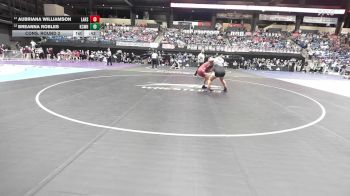 190 lbs Cons. Round 2 - Aubriana Williamson, Lansing HS vs Breanna Robles, Kansas City-Washington HS