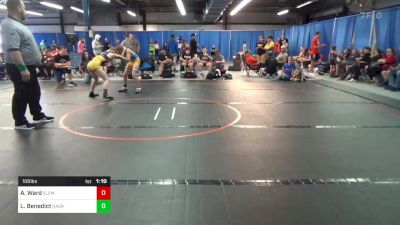 105 lbs Rr Rnd 2 - Annabelle Ward, Elemonators vs Luke Benedict, Ragin Raisins WC