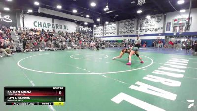 135 lbs Semifinal - Layla Barron, Murrieta Mesa vs Kaitlyn Krenz, Temecula Valley