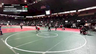 180 lbs Champ. Round 2 - Kolston Wagers, ATW2 vs Bear Steiner, WAD1