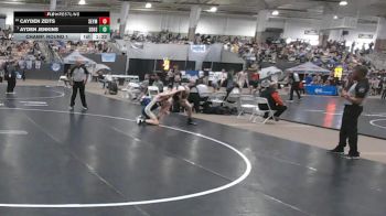 A 144 lbs Champ. Round 1 - Ayden Jenkins, Soddy Daisy High School vs Cayden Zeits, Seymour High School