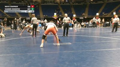 157 lbs Quarterfinal - Maxx Chapman, Penn Delco vs Xander Johnston, Meyersdale