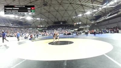 Girls 3A 105 lbs Cons. Round 2 - Sophia Turner, Kennewick (Girls) vs Olivia Griffin, Peninsula (Girls)