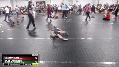 75 lbs Cons. Round 2 - Cali Anderson, Summerville Takedown Club vs Caleb VanDeusen, West Wateree Wrestling Club