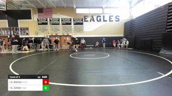 132 lbs Consi Of 4 - Usman Akhtar, East Hartford vs Gavin Zahler, Staples