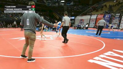 132 Class 4 lbs Quarterfinal - Cade Dunn, Liberty vs Michael Poulette, Christian Brothers College