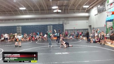 70 lbs Cons. Round 1 - Hayden Landers, Eastside Youth Wrestling vs Jerin Kendall, Hard Rock Rams