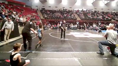 55 lbs Round Of 32 - Ryder Shaw, Barnsdall Youth Wrestling vs Keylen Wyatt, Perkins