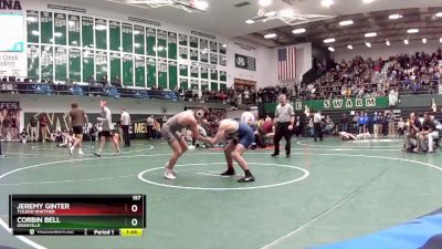 157 lbs Quarterfinal - Jeremy Ginter, Toledo Whitmer vs Corbin Bell, Granville