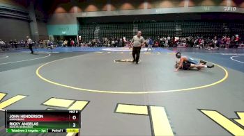 126 lbs Champ. Round 1 - Ricky Angelas, Rancho Bernardo vs John Henderson, Harrisburg