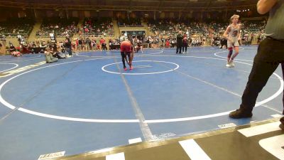 132 lbs Quarterfinal - Zander Bratten, Rogue Warrior Wrestling vs Kyran Anderson, Fort Gibson Youth Wrestling