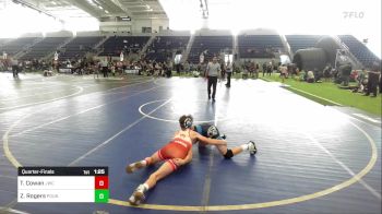 95 lbs Quarterfinal - Trevor Cowan, Jwc vs Zander Rogers, Pounders WC