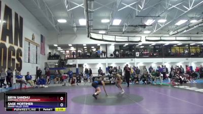 110 lbs Quarterfinal - Sage Mortimer, Grand Valley State vs Bryn Sandhu, Northern Michigan University