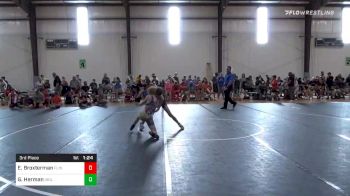 88 lbs 3rd Place - Easton Broxterman, Flint Hills vs Grant Herman, Abilene Kids WC