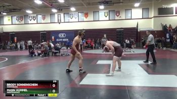 215 lbs Round 2 - Brody Sonnenschein, Harrisburg vs Masin Hummel, Independence