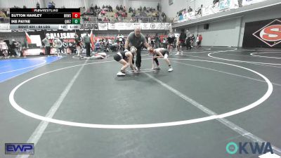 64 lbs Quarterfinal - Sutton Hawley, Keystone Kids Wrestling Club vs Ike Payne, Quezada Wrestling Academy