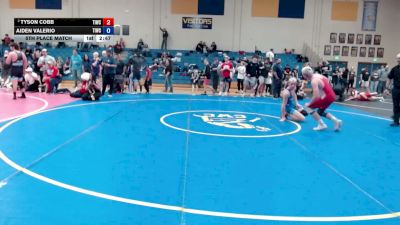 157 lbs 5th Place Match - Tyson Cobb, Team Idaho Wrestling Club vs Aiden Valerio, Team Idaho Wrestling Club