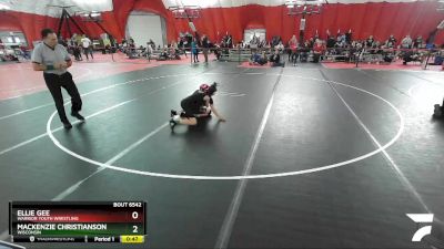 90-95 lbs Round 2 - Mackenzie Christianson, Wisconsin vs Ellie Gee, Warrior Youth Wrestling