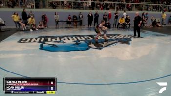 63 lbs Round 2 - Noah Miller, Mat-Su Matmen vs Kaleila Miller, Alaska Battle Cats Wrestling Club