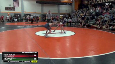 93 lbs Quarterfinal - Levi Hogan, East Buchanan vs Nolan Foss, Xavier X-Men