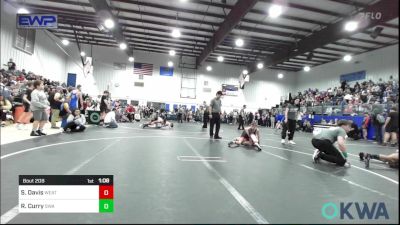 92 lbs Rr Rnd 1 - Slade Davis, Weatherford Youth Wrestling vs Rylan Curry, Shelton Wrestling Academy