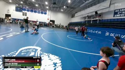 56 lbs Quarterfinal - Caleb Irvine, Rawlins Wrestling Club vs Tapp Lang, Lusk Rawhide Wrestling Club