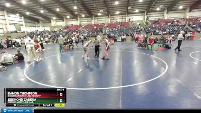 102 lbs Cons. Round 4 - Desmond Cadena, Morgan Wrestling Club vs Kamon Thompson, Sanderson Wrestling Academy