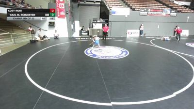 82 lbs Champ. Rd Of 32 - Cael M. Schlueter, Rough House Wrestling vs Koby Hori