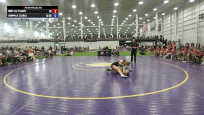 95 lbs Brynn Engel, Wisconsin vs Sophia Zubia, California Gold