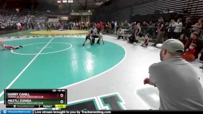 41-45 lbs Quarterfinal - Harry Cahill, Tahoma Jr. Bears Wrestling Club vs Meztli Zuniga, Team Aggression Wrestling Club