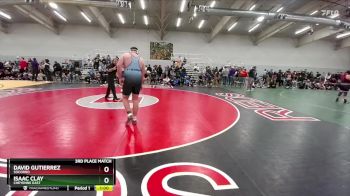 285 lbs 3rd Place Match - David Gutierrez, Socorro vs Isaac Clay, Cheyenne East