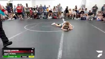 92 lbs Round 6 (8 Team) - Mikey McNeal, TDWC vs Hunter Webster, 84 Athletes