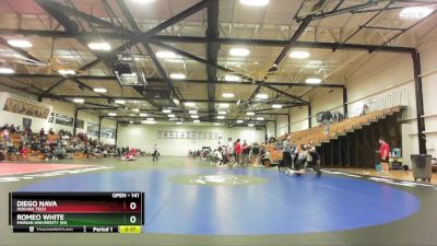 141 lbs Champ. Round 1 - Diego Nava, Indiana Tech vs Romeo White, Marian University (IN)