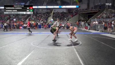 150 lbs Cons. Round 2 - Aubree Lewis, Bobcat Wrestling Club vs Aubriauna Carroll, Augusta