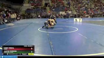 120 lbs Cons. Round 3 - Justin Hudson, Northern Lights vs Cody Meehl, Oakes