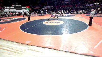 2A 150 lbs Semifinal - Brock Ross, Mascoutah vs David Farjado, Mundelein (Carmel)