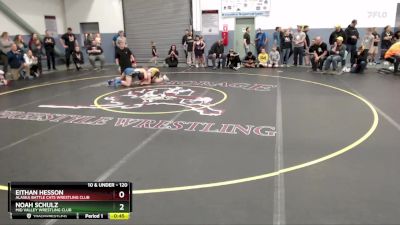 120 lbs Round 2 - Noah Schulz, Mid Valley Wrestling Club vs Eithan Hesson, Alaska Battle Cats Wrestling Club