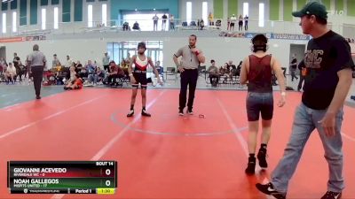 92 lbs Round 5 (6 Team) - Noah Gallegos, Misfits United vs Giovanni Acevedo, Riverdale WC