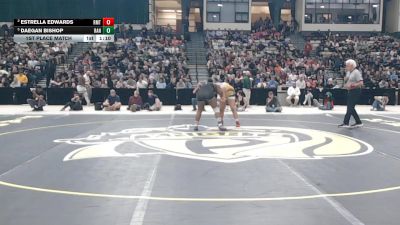 190 lbs 1st Place Match - Daegan Bishop, Randallstown vs Estrella Edwards, Richard Montgomery