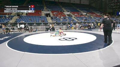 106 lbs Cons. Rd Of 16 - Carter Mirolo, Ohio vs Riley Longdin, Wisconsin