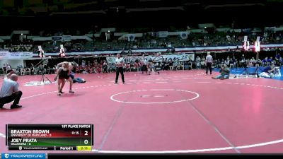 125 lbs Finals (2 Team) - Braxton Brown, University Of Maryland vs Joey Prata, Oklahoma