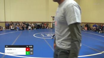 95 lbs Rr Rnd 3 - Tristan Snyder, K8 All-American vs Sanchir Edington, K8 Compound