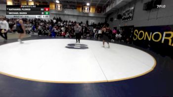 215 lbs Champ. Round 1 - Michael Baeza, San Dimas vs Nathaniel Flores, Paloma Valley