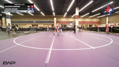 130 lbs Consolation - Kyllysta Dawkins, ONE Wrestling Academy vs London Woods, Spartan Mat Club